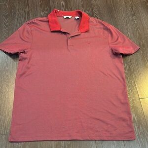 Calvin Klein Men's Burgundy Polo Shirt
